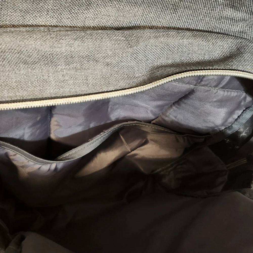 Wo Wang Gray and Brown Men's Backpack